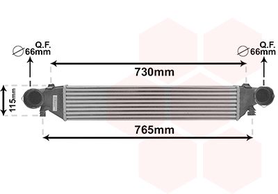 VAN WEZEL Интеркулер 30004380